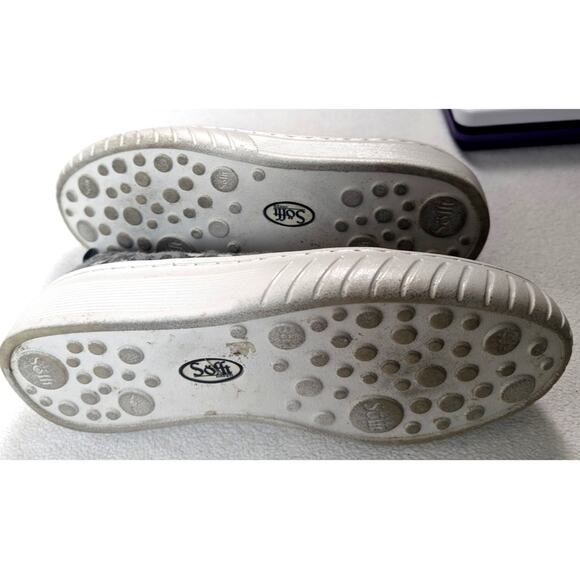 Sofft Gray Sneakers Leopard Print Slip-On, Size 7 1/2M‎ - Picture 2 of 7